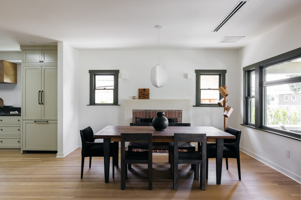 Dining Room in Los Feliz Craftsman by Ome Dezin