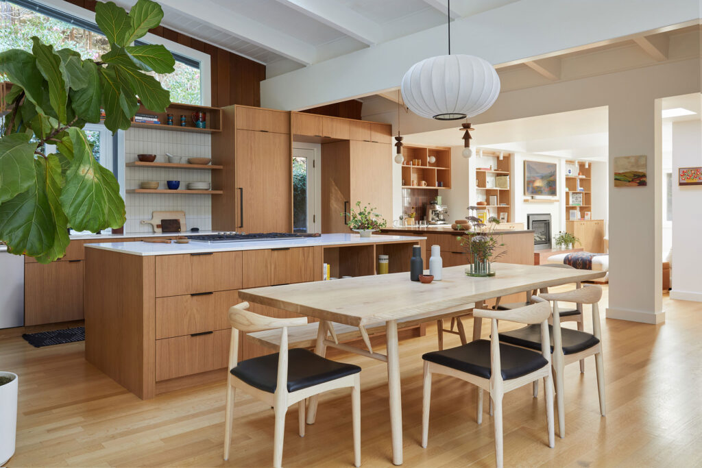 Dining Room in Marin House by Cathie Hong