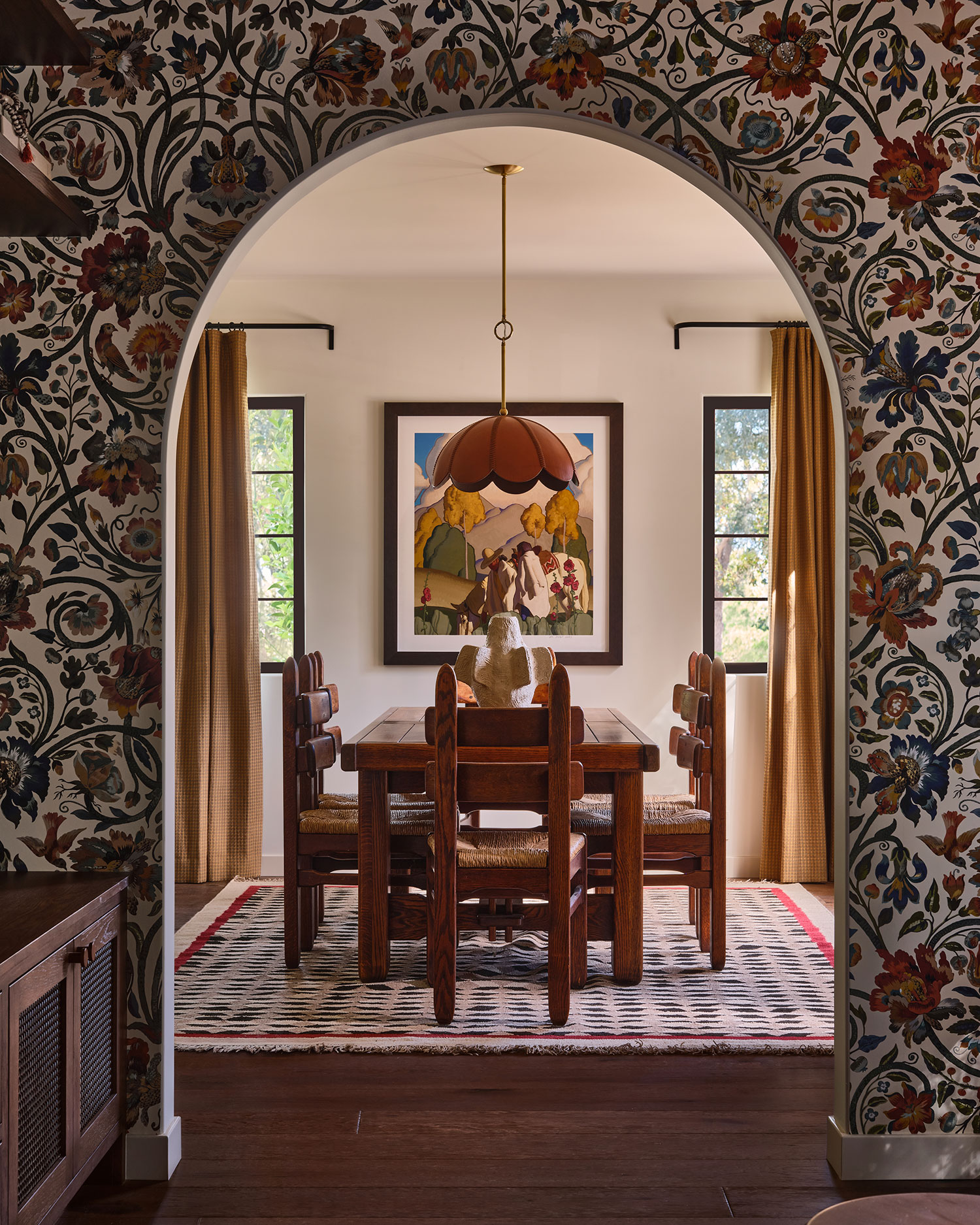 Dining Room in Ojai Bungalow by Kirsten Blazek