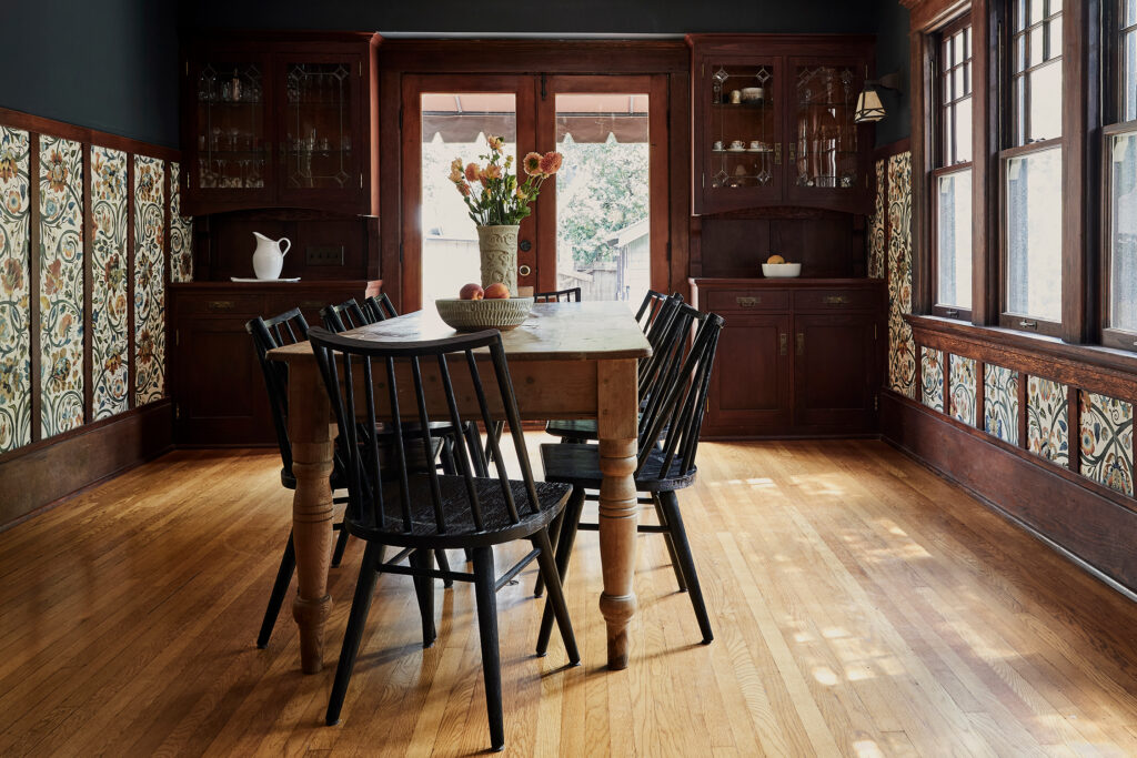 Dining Room in Pasadena Craftsman by Jamie Haller