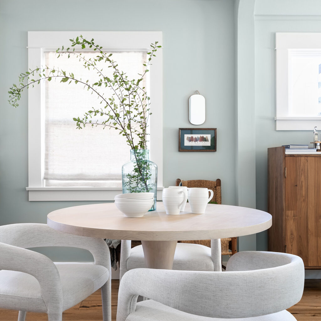Dining Room in San Diego Bungalow by Allison Garrison