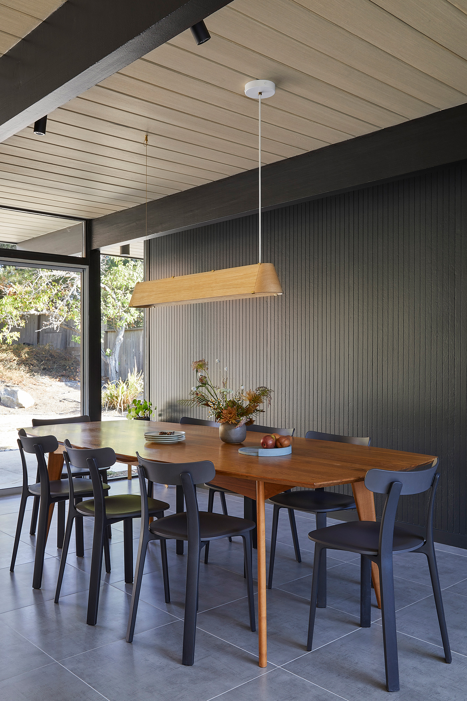 Dining Room in San Mateo Eichler by Cathie Hong