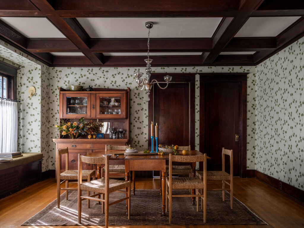Dining Room in Seattle Craftsman by Anne Corgan