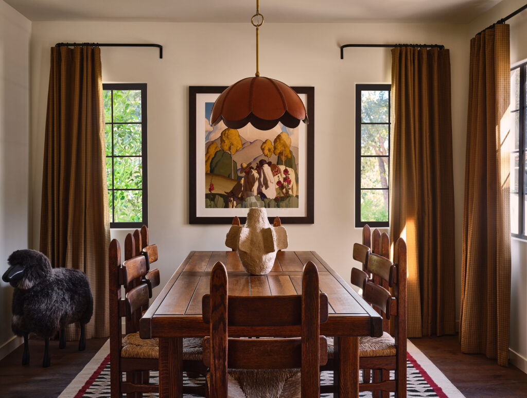 Dining Room Table in Ojai Bungalow by Kirsten Blazek