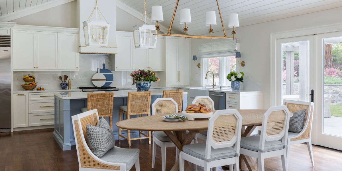 Dining Table in Hillsborough Kitchen by Collected Interiors