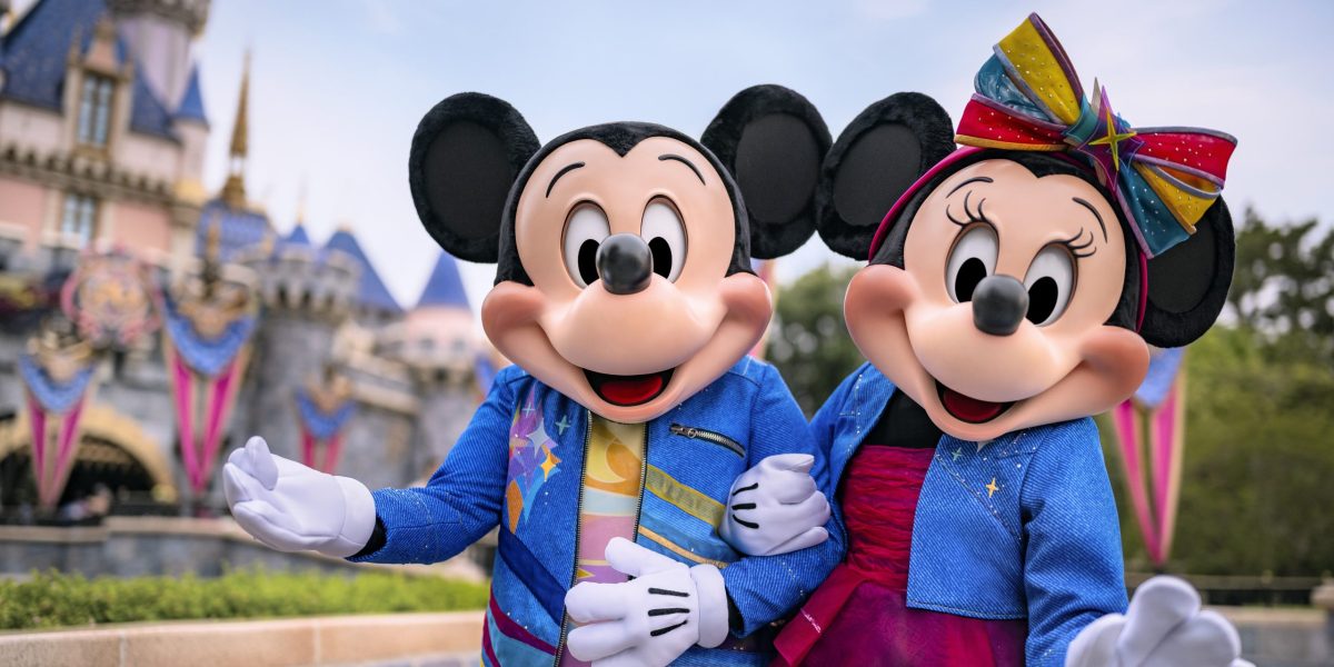 Mickey and Minnie at Disneyland