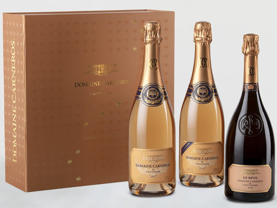 domaine carneros sparkling rose trio