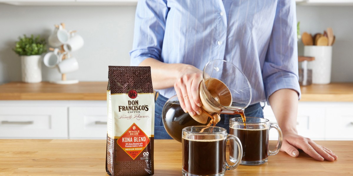 Chemex and Bag of Don Francisco Kona Blend