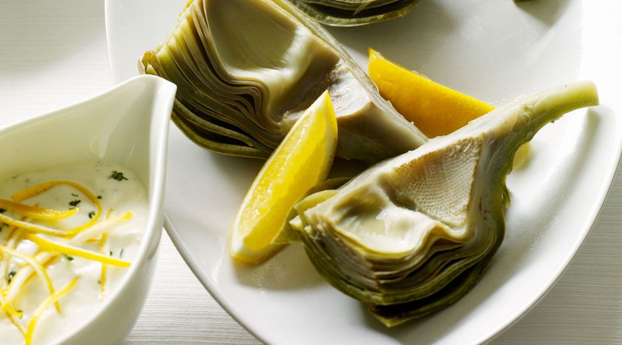 Artichokes with Garlic-Thyme Mayonnaise