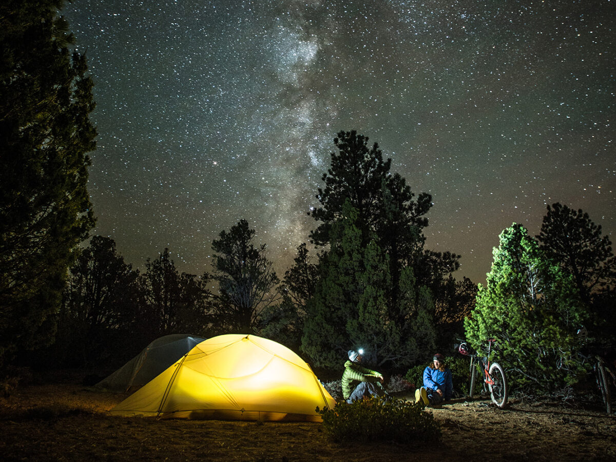 Southern Utah Camping with Night Sky