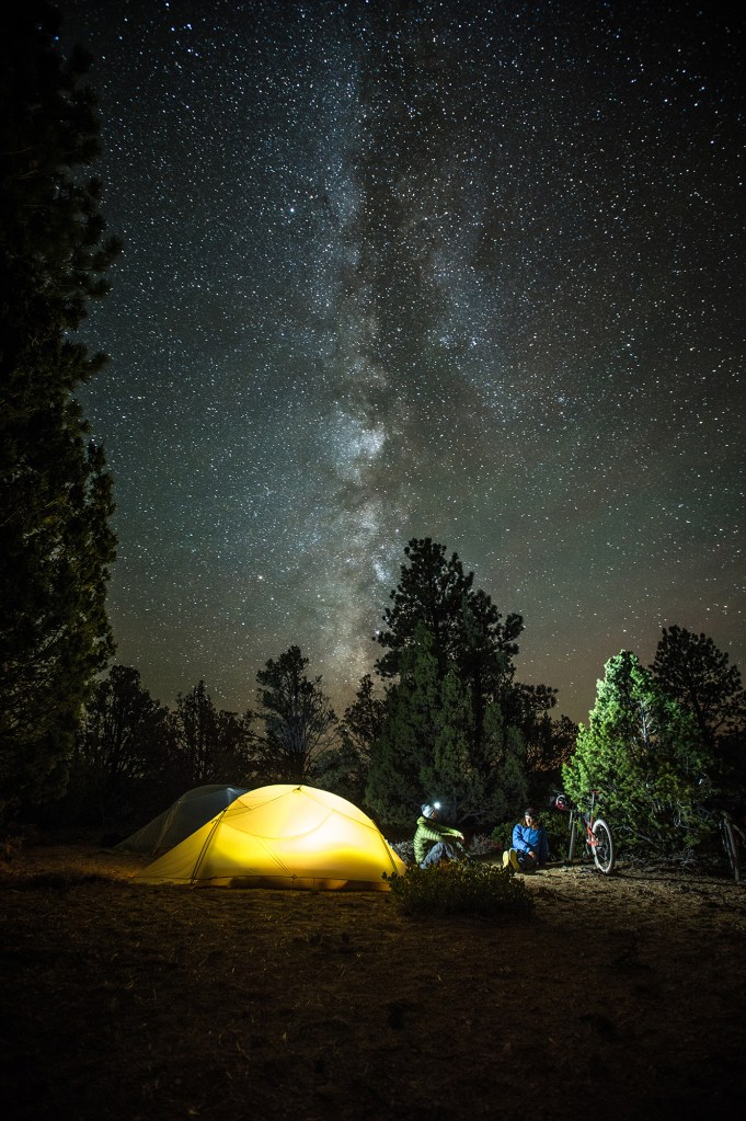 Southern Utah Camping with Night Sky
