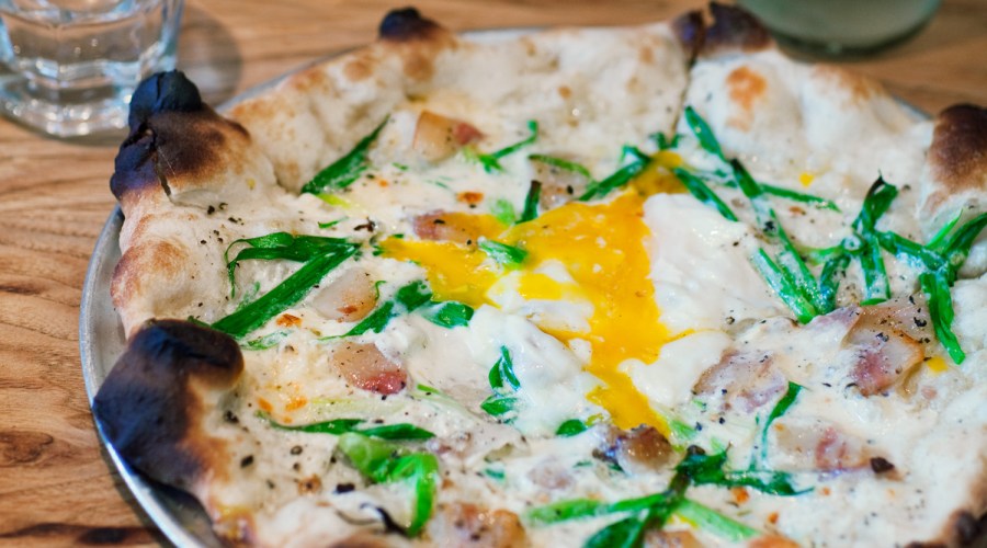 Delfina's Carbonara Pizza