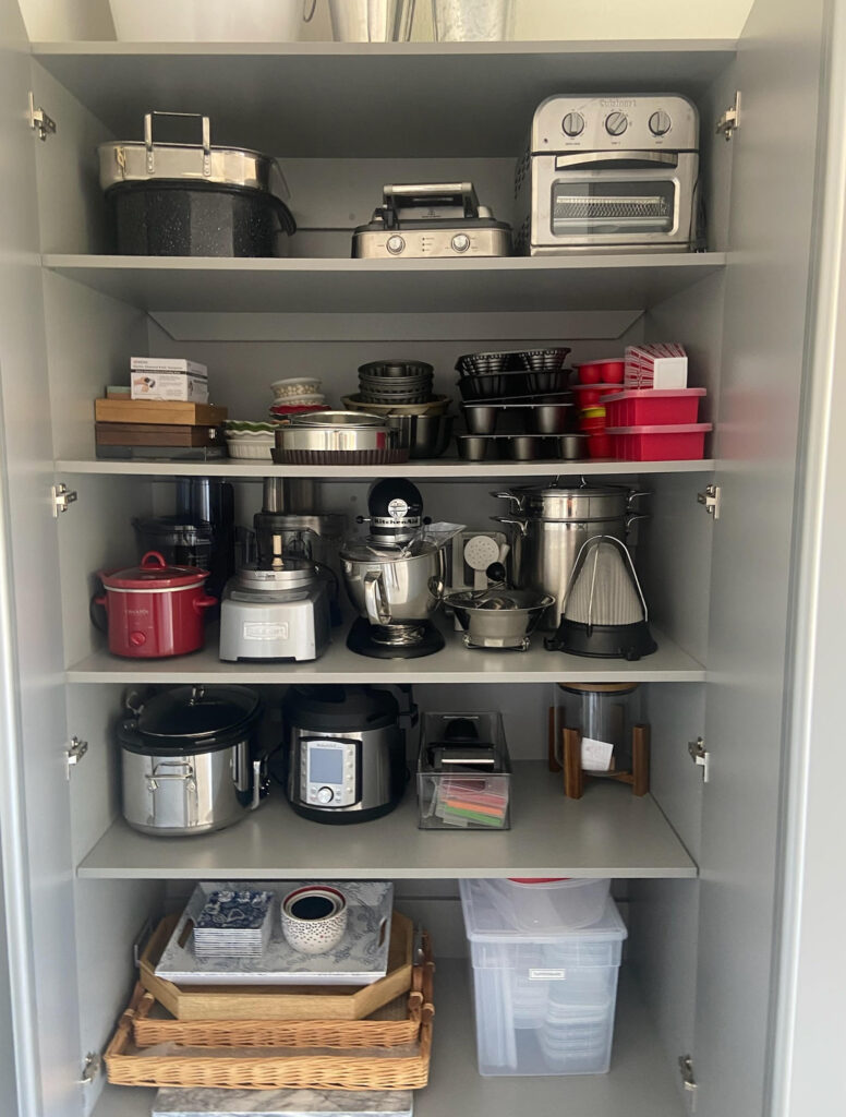 Entertaining Supplies in Garage