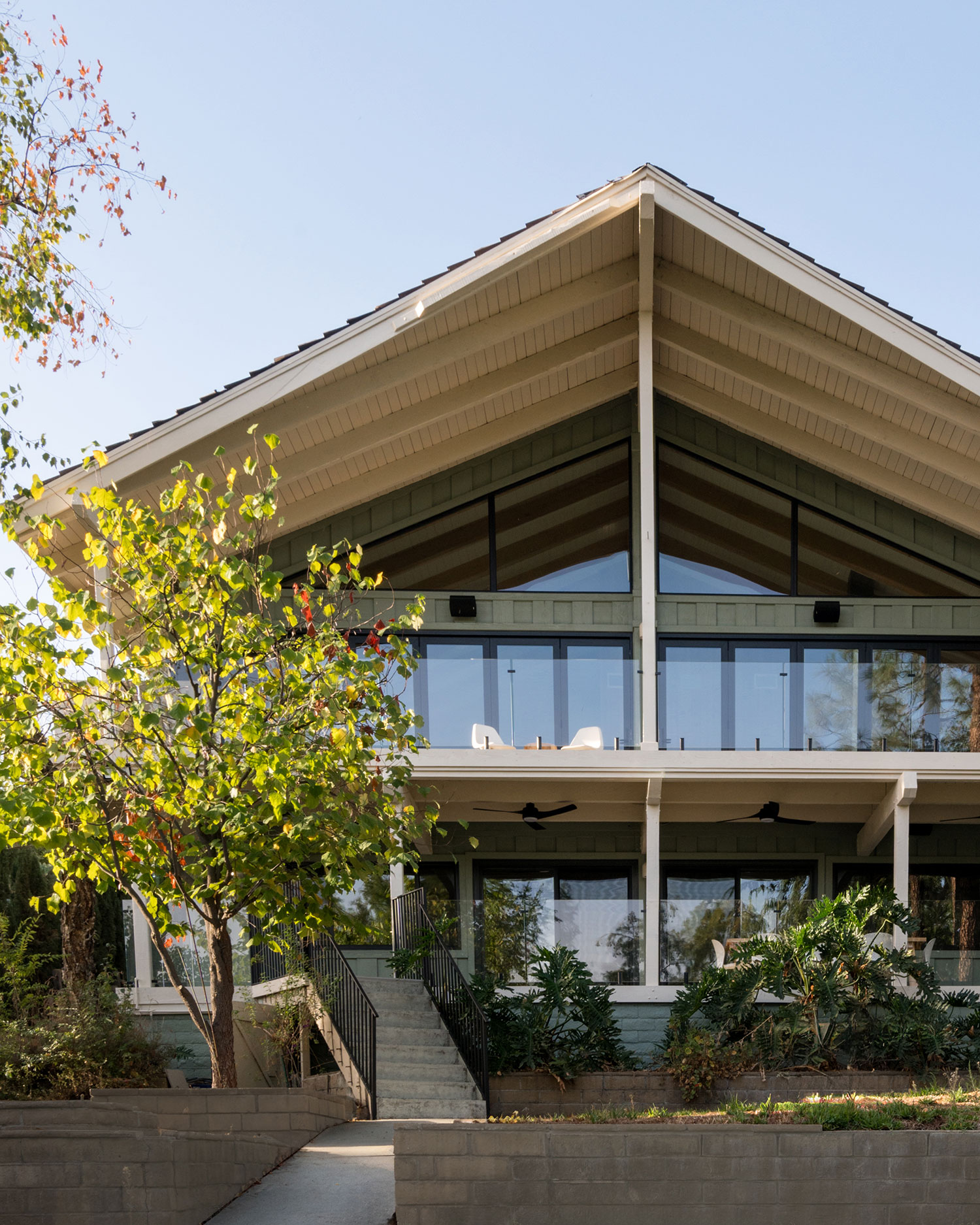 Exterior in 1970s Lake House by Lizzie Green