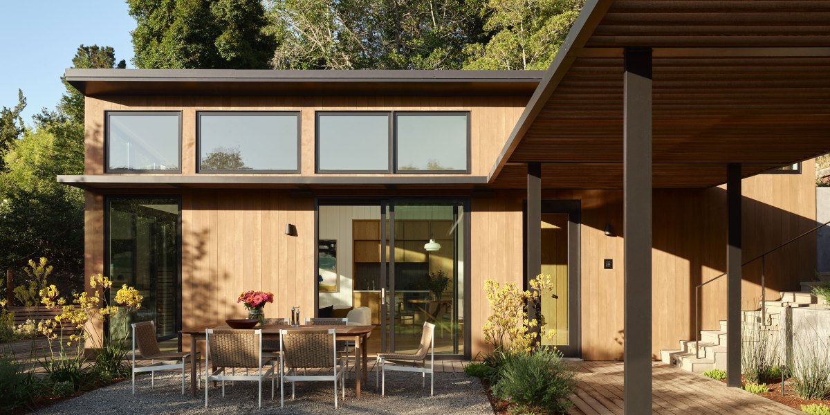 Exterior in Mill Valley ADU by Richardson Pribuss Architects