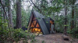 Exterior in Puget Sound A-Frame by Artisan Group