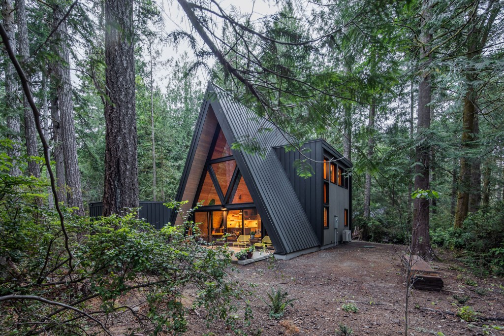 This Black A-Frame in Puget Sound Is the Perfect Retreat from Modern Life
