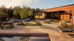 Exterior Sonoma Retreat by Regan Baker Design