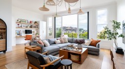 Family Room in San Francisco House by Kendra Nash