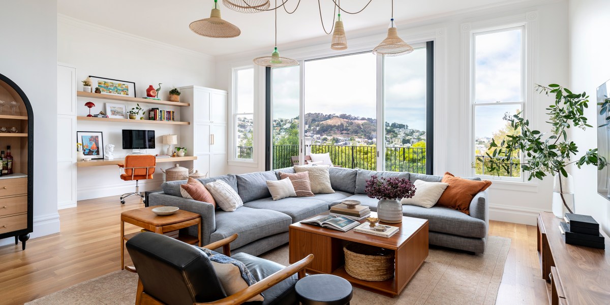 Family Room in San Francisco House by Kendra Nash