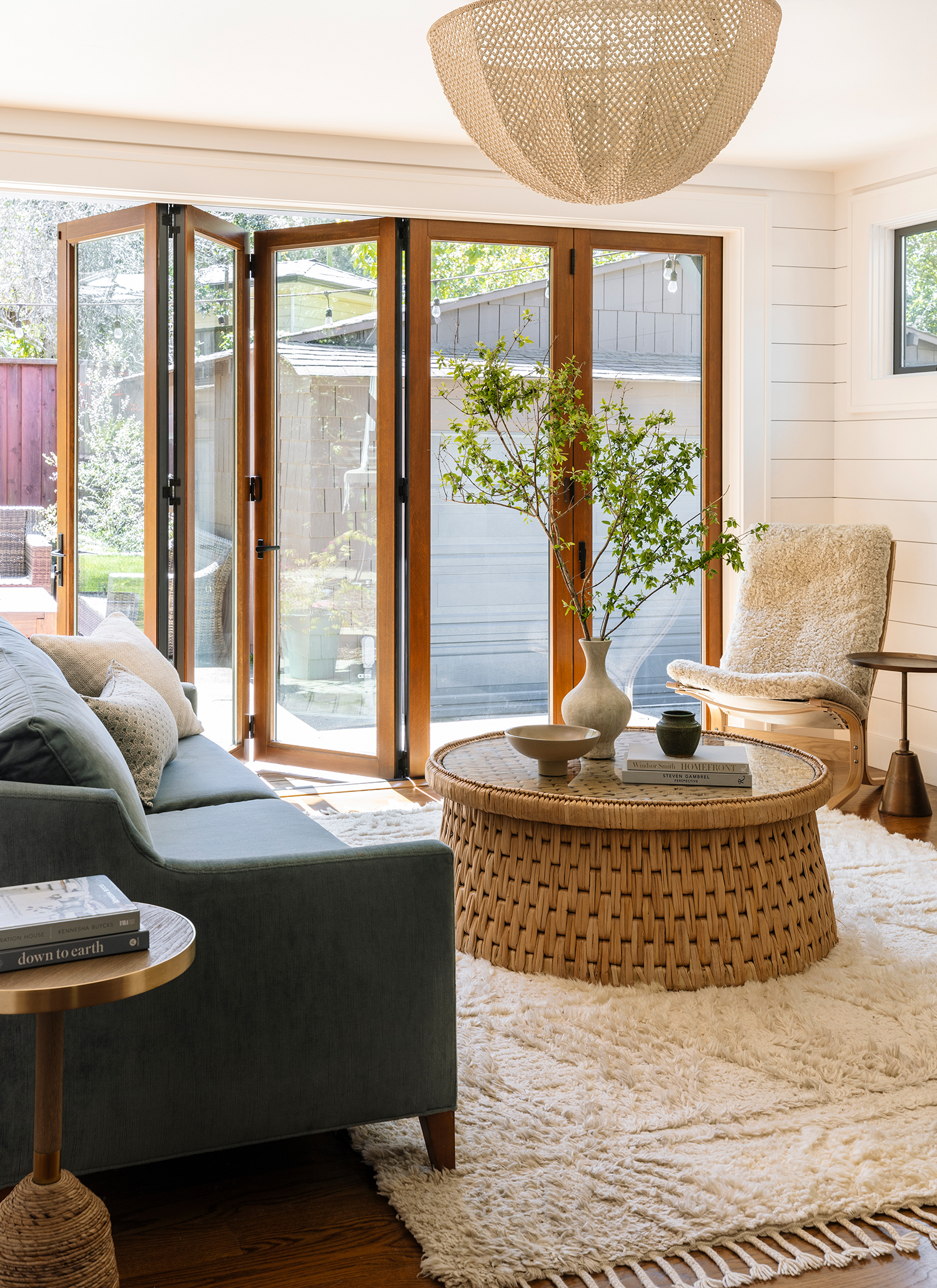 Family Room in Oakland Craftsman by Emily Finch