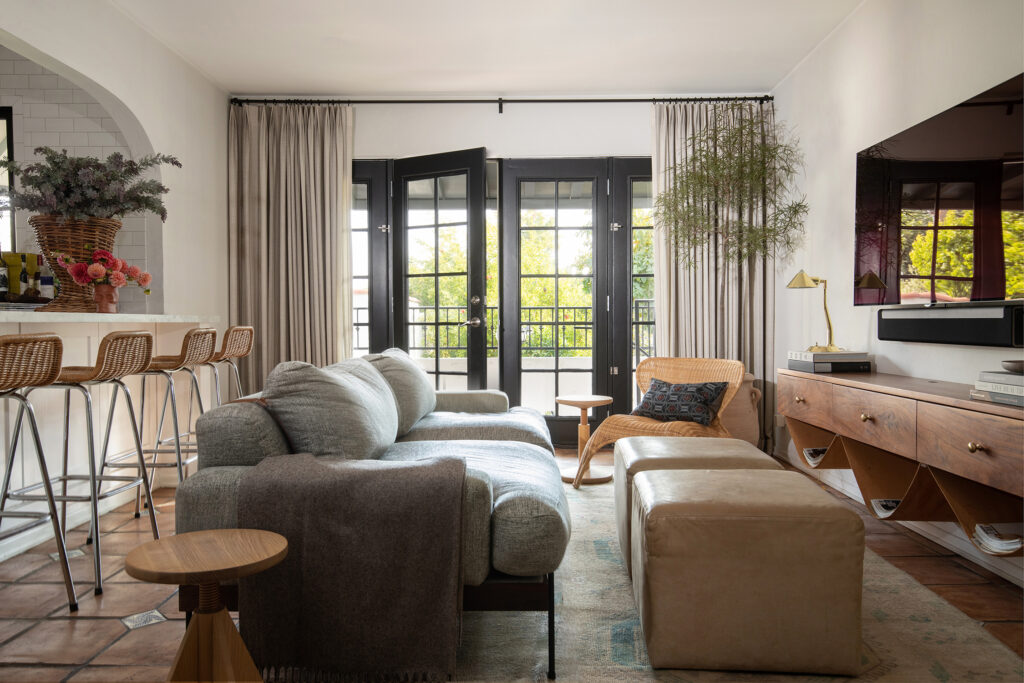 Family Room in Pasadena Bungalow by Shialice Spatial Design