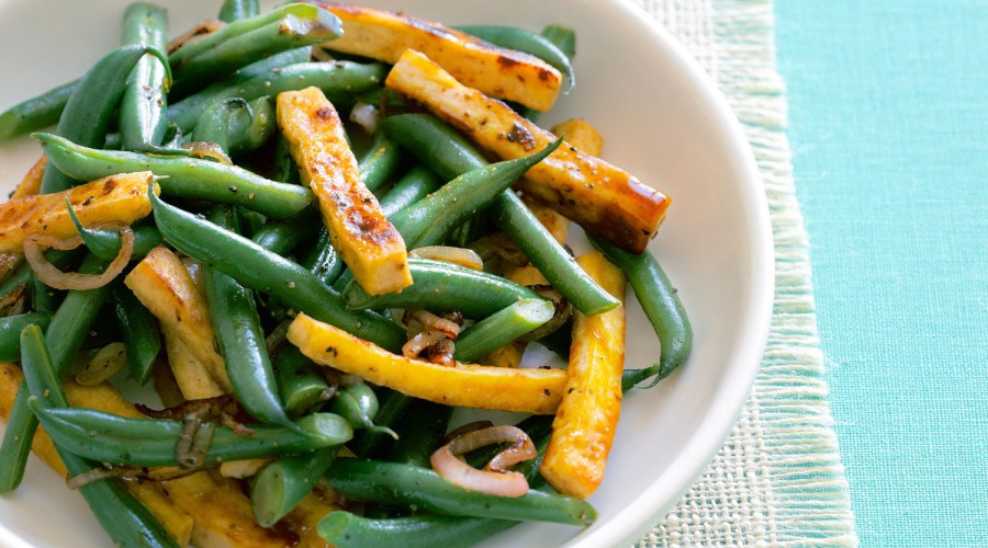 Black Pepper Tofu and Green Beans