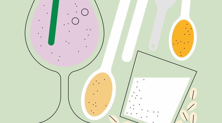 feel good smoothies pbj illustration