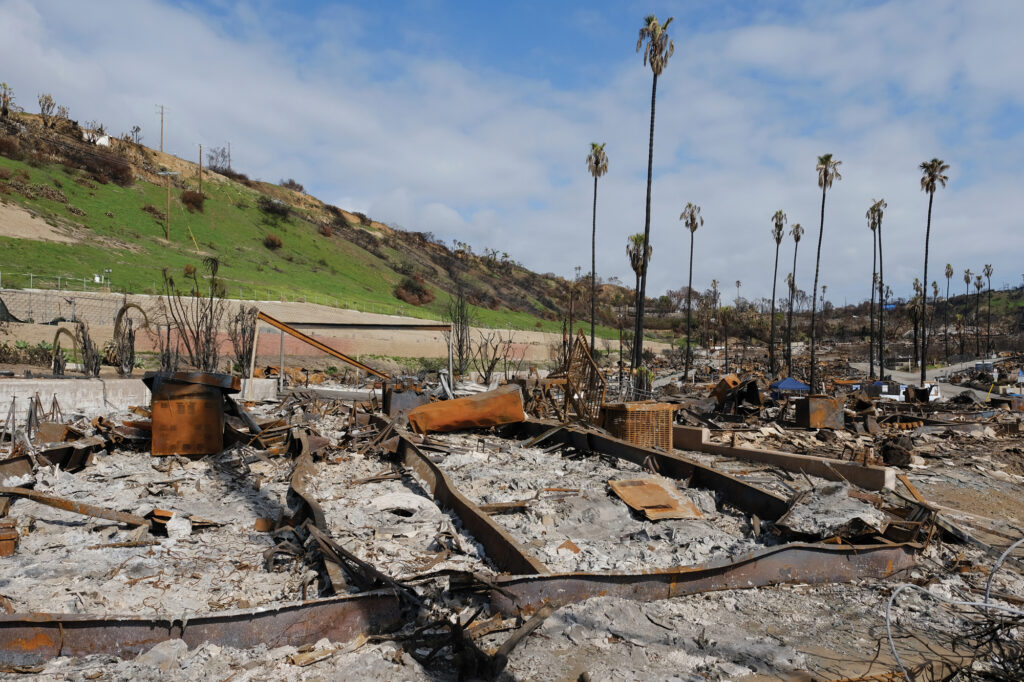 Palisades Fire Mobile Home Park