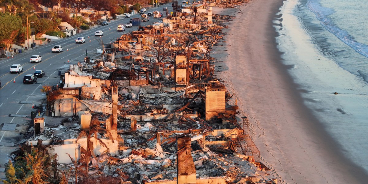Palisades Fire Pacific Coast Highway Devastation