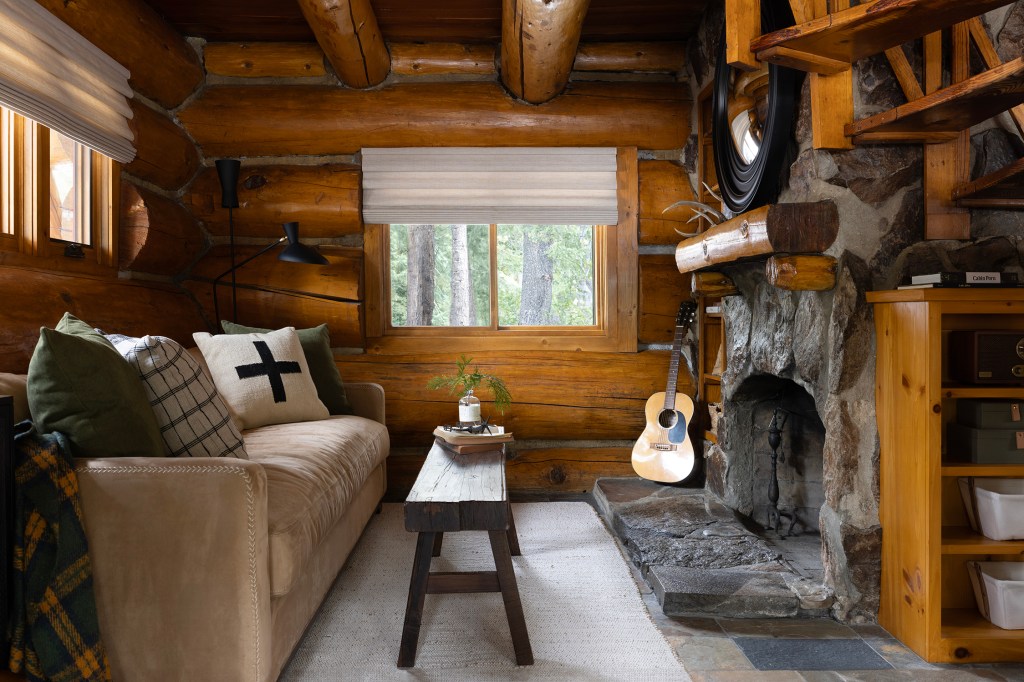 After a Fire, This Lake Tahoe Log Cabin Was Restored with Care