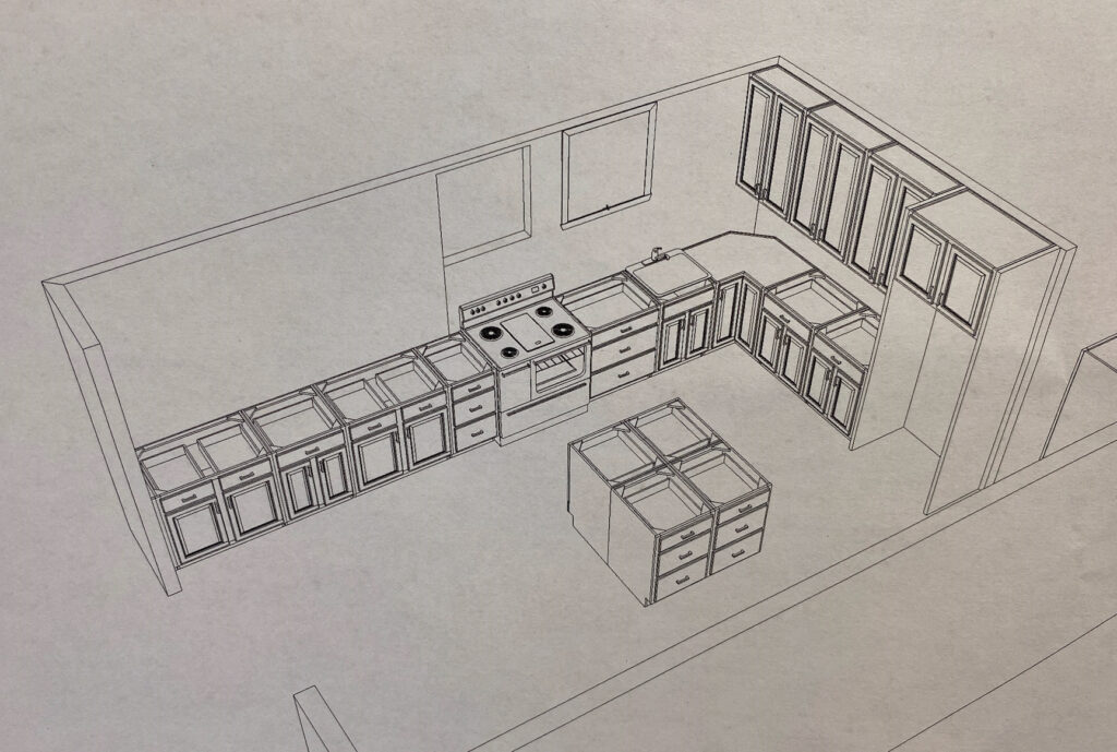 First Layout Elkhorn Kitchen