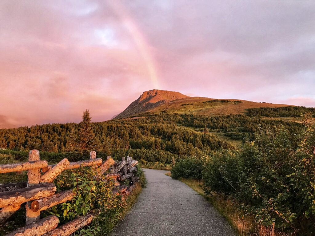 Flattop Mountain at Sunset Anchorage