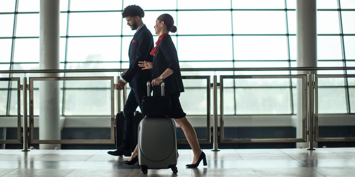 Flight Attendants in Airport