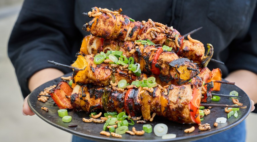 Kung Pao Chicken Kebabs