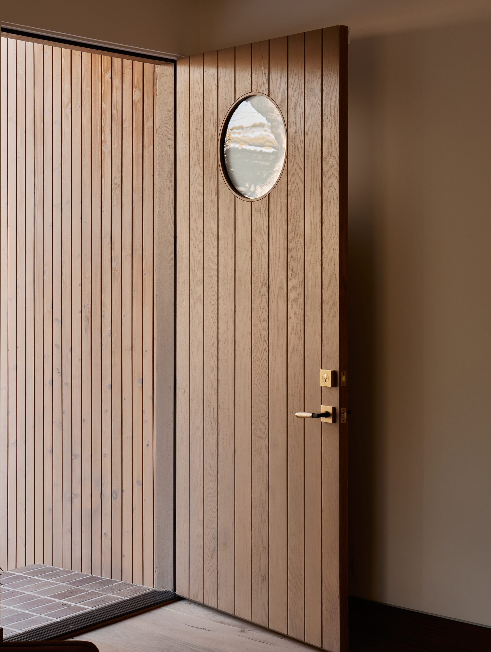 Front Door in Japandi House by Kirsten Blazek