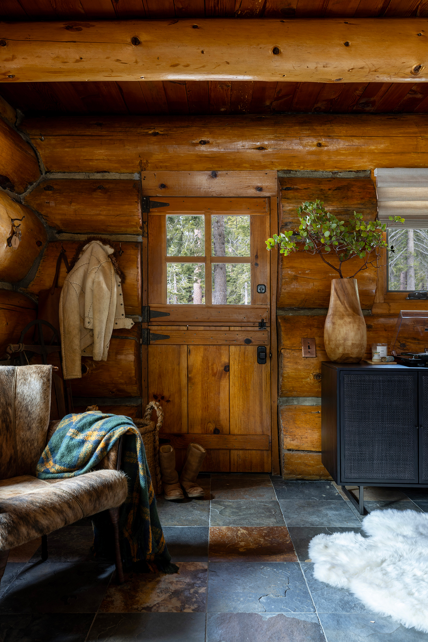 Front Door Lake Tahoe Cabin by Yen Collective