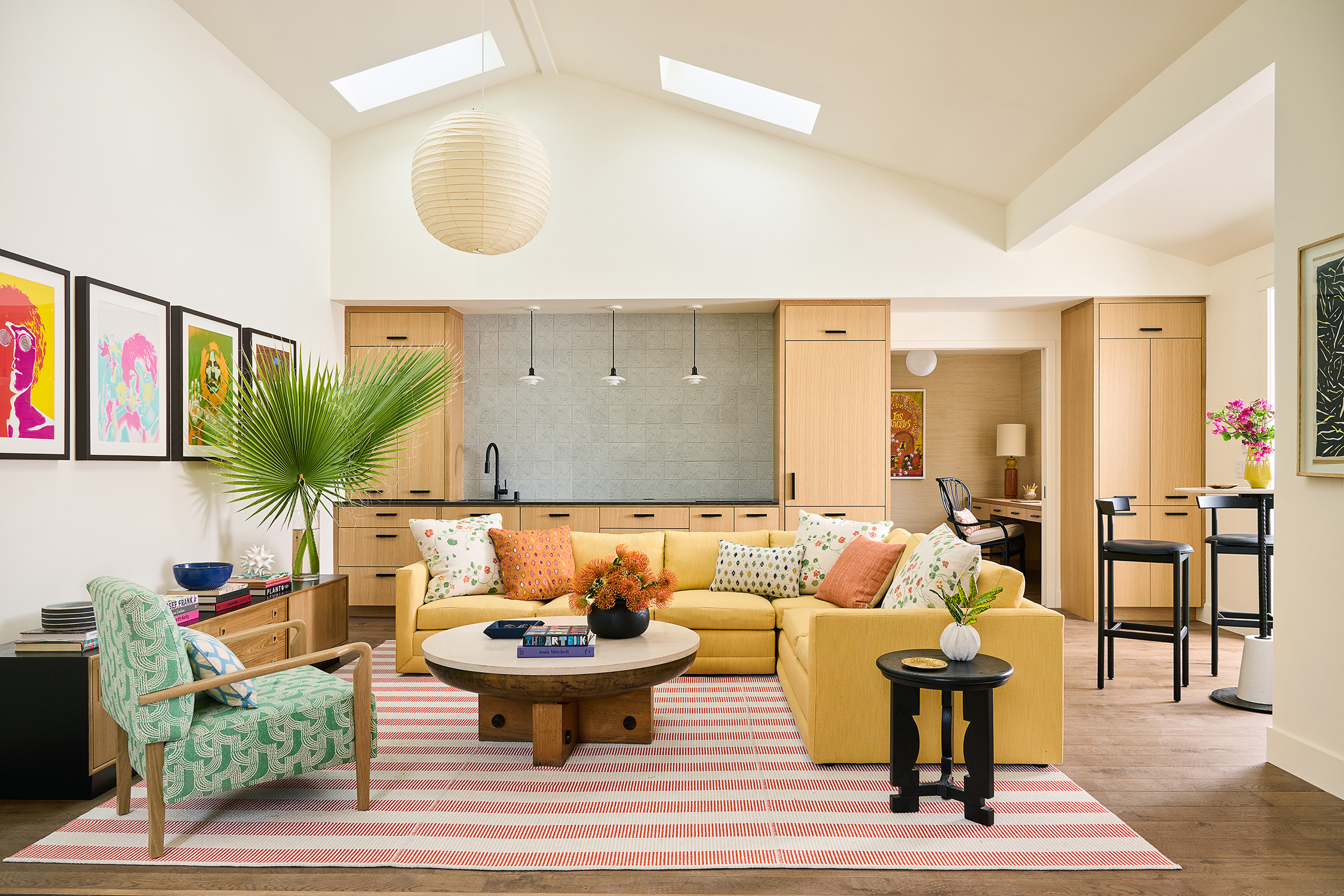 Entertaining Seating Area in Garage by Kerry Green