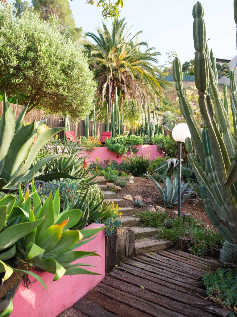 Garden in Pink Mount Washington House