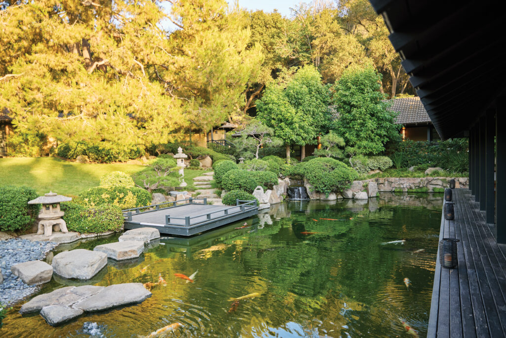 Golden Door Spa Koi Pond Japanese Ryokan