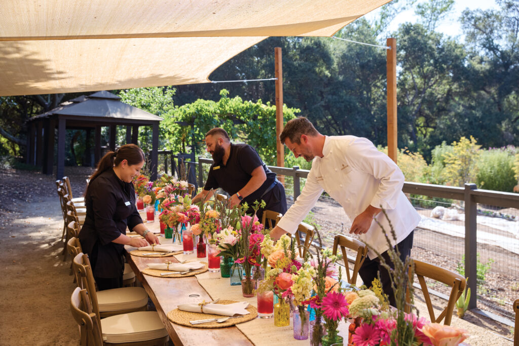 Golden Door Team Outdoor Dining