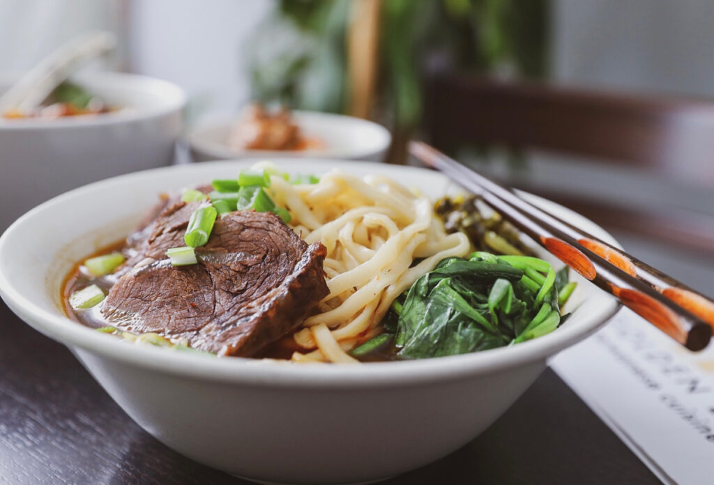 Golden Leaf Noodle Soup