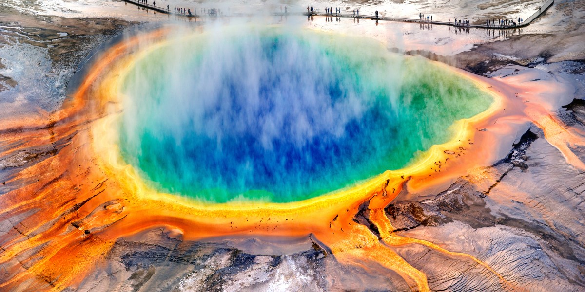 Grand Prismatic Spring, Midway Geyser, Yellowstone