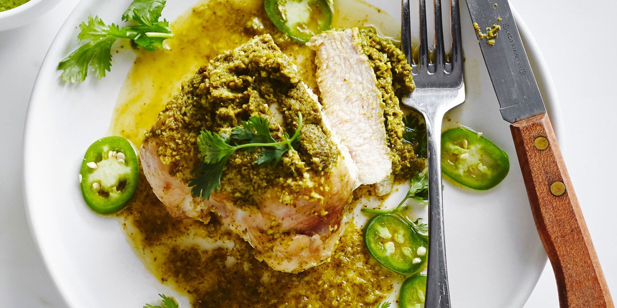 Grilled Chicken with Cilantro Coconut Chutney