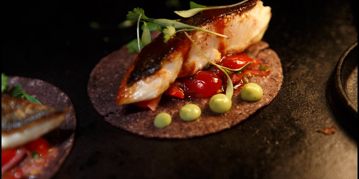 Gilberto Cetina's Grilled Kanpachi Tostada