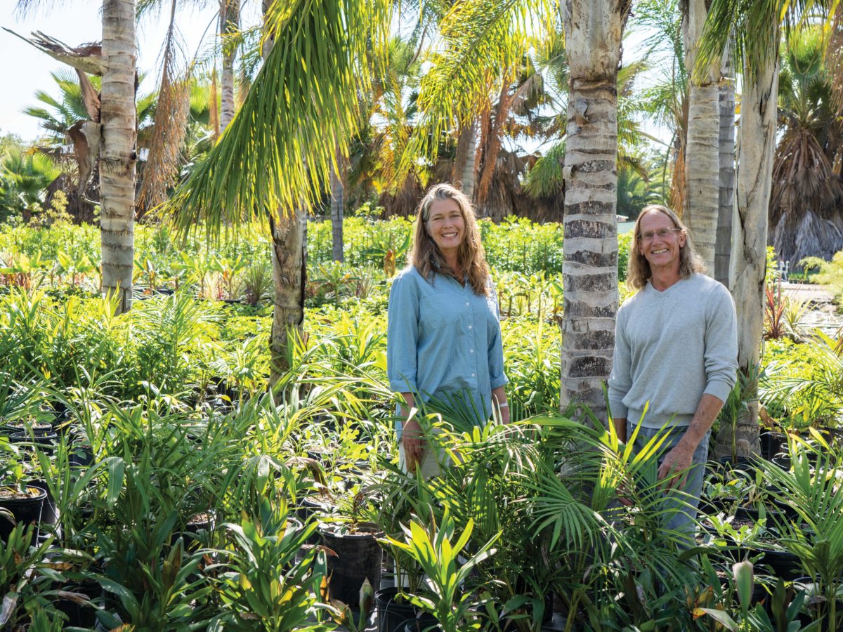 Flora Grubb and Gregg Opgenorth in the Garden