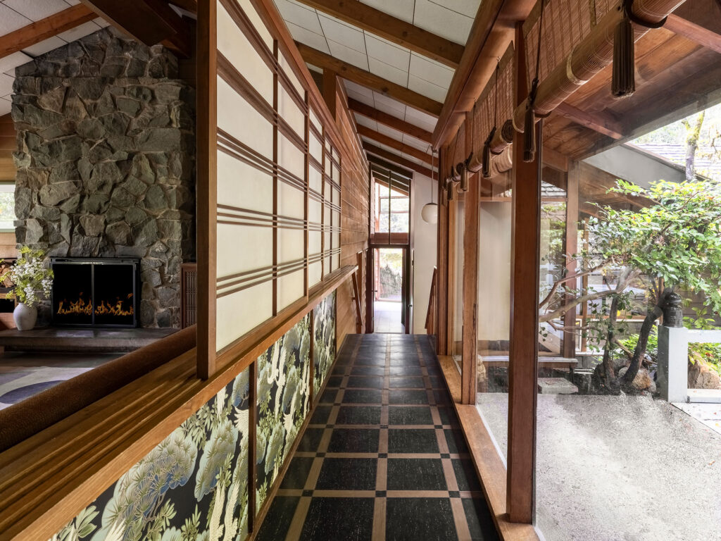 Hallway in Seattle Mid-Century House by KP Spaces