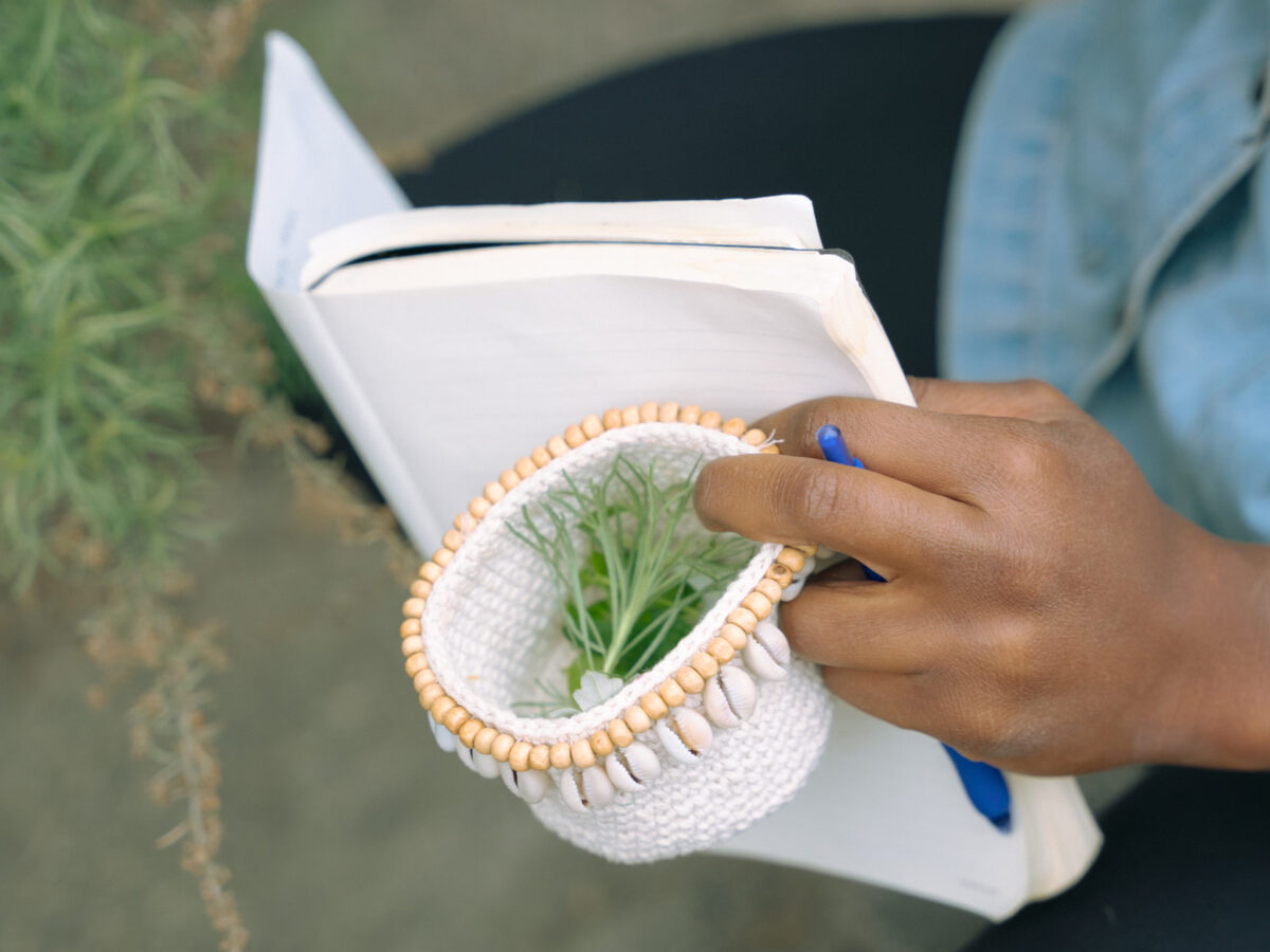 Herb Club Taking Notes