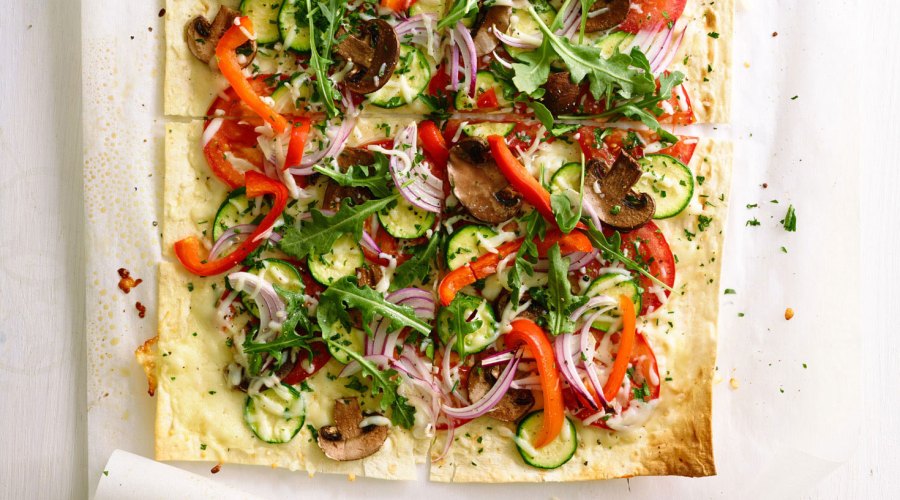 Herbed Flatbread Pizzas
