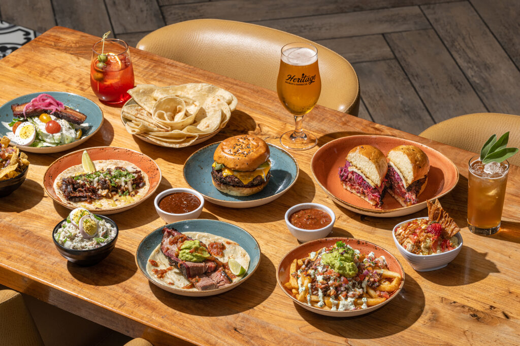 Heritage Barbecue Food and Drinks Spread